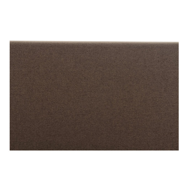 Moe's Home Maren Bed: Elegant Upholstered Design With Vintage Finesse, Soft Curves, And Supportive Slats Brown Upholstery, 100% Polyester,Plywood Frame Oa-1015-03-0