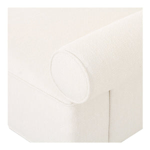 Moe's Home Rosello Modular Sectional Sofa - Eco-friendly Design With Versatile Comfort And Stylish Textured Fabric White Upholstery, 30% Recycled Polyester,70% Polyester,Plywood Frame Oa-1018-18