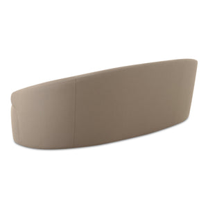 Moe's Home Cove Elegant Outdoor Sofa - Water-resistant, All-weather Design For Stylish And Comfortable Seating Taupe Upholstery, 100% Polyester,Antiseptic Plywood Frame Oa-1021-39