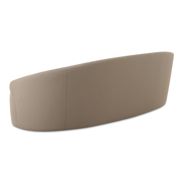 Moe's Home Cove Elegant Outdoor Sofa - Water-resistant, All-weather Design For Stylish And Comfortable Seating Taupe Upholstery, 100% Polyester,Antiseptic Plywood Frame Oa-1021-39