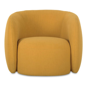 Moe's Home Rae Outdoor Accent Chair - Stylish Comfort With Water-resistant Upholstery For All-weather Use Yellow Upholstery, 100% Polyester,Antiseptic Plywood Frame Oa-1022-09