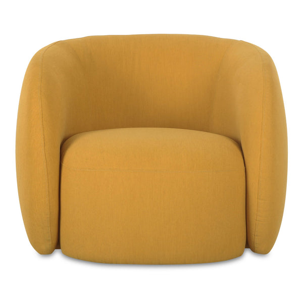 Moe's Home Rae Outdoor Accent Chair - Stylish Comfort With Water-resistant Upholstery For All-weather Use Yellow Upholstery, 100% Polyester,Antiseptic Plywood Frame Oa-1022-09