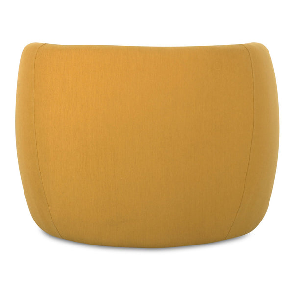 Moe's Home Rae Outdoor Accent Chair - Stylish Comfort With Water-resistant Upholstery For All-weather Use Yellow Upholstery, 100% Polyester,Antiseptic Plywood Frame Oa-1022-09