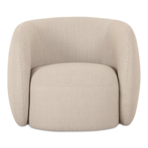 Moe's Home Rae Outdoor Accent Chair - Stylish Comfort With Water-resistant Upholstery For All-weather Use Beige Upholstery, 100% Polyester,Antiseptic Plywood Frame Oa-1022-34