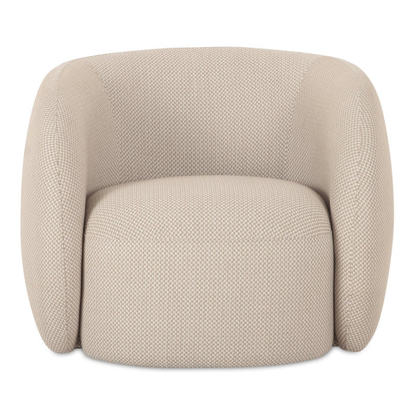 Moe's Home Rae Outdoor Accent Chair - Stylish Comfort With Water-resistant Upholstery For All-weather Use Beige Upholstery, 100% Polyester,Antiseptic Plywood Frame Oa-1022-34