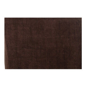 Moe's Home Drava Rolling Dining Chair - Comfort-driven Design With Versatile Mobility And Soft Upholstery Brown Upholstery, 100% Polyester,Plywood Frame Oa-1034-20