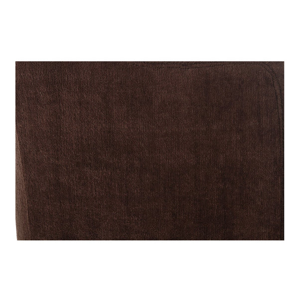 Moe's Home Drava Rolling Dining Chair - Comfort-driven Design With Versatile Mobility And Soft Upholstery Brown Upholstery, 100% Polyester,Plywood Frame Oa-1034-20