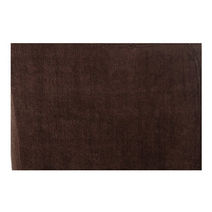 Moe's Home Mesto Rolling Dining Chair - Elegant Comfort With Upholstered Frame & Versatile Mobility For Your Home Brown Upholstery, 100% Polyester,Plywood Frame Oa-1035-20