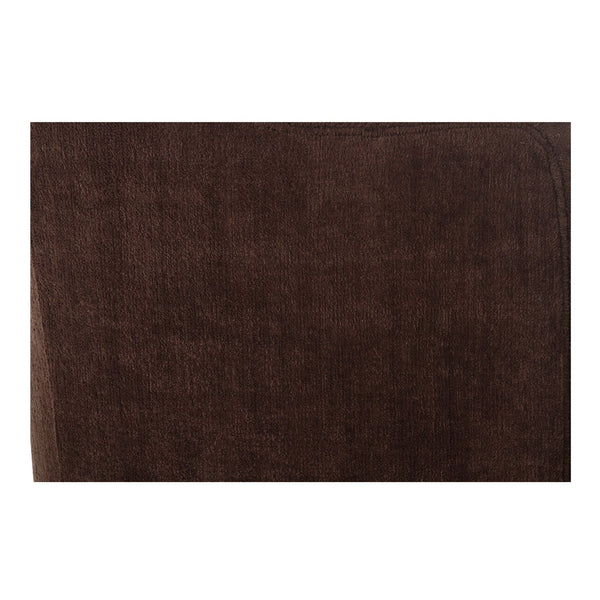 Moe's Home Mesto Rolling Dining Chair - Elegant Comfort With Upholstered Frame & Versatile Mobility For Your Home Brown Upholstery, 100% Polyester,Plywood Frame Oa-1035-20