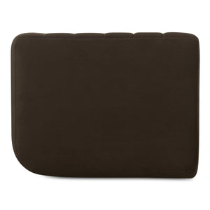 Moe's Home Rosy Lounge Chair - Oversized Art Deco-inspired Comfort With Textured Upholstery For Chic Spaces Brown Upholstery, 100% Polyester,Plywood Frame Oa-1037-20