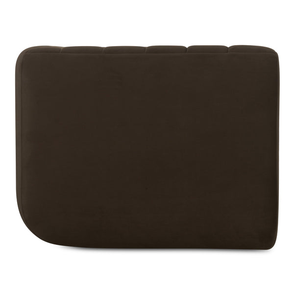 Moe's Home Rosy Lounge Chair - Oversized Art Deco-inspired Comfort With Textured Upholstery For Chic Spaces Brown Upholstery, 100% Polyester,Plywood Frame Oa-1037-20