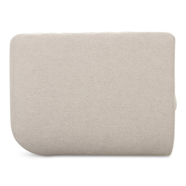 Moe's Home Rosy Lounge Chair - Oversized Art Deco-inspired Comfort With Textured Upholstery For Chic Spaces Beige Upholstery, 100% Polyester,Plywood Frame Oa-1037-34