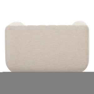 Moe's Home Rosy Lounge Chair - Oversized Art Deco-inspired Comfort With Textured Upholstery For Chic Spaces Beige Upholstery, 100% Polyester,Plywood Frame Oa-1037-34