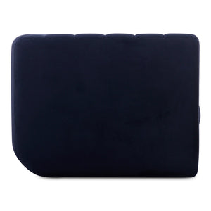 Moe's Home Rosy Sofa - Luxurious Oversized Art Deco-inspired Lounge Seating With Textured Upholstery For 4 Blue Upholstery, 100% Polyester,Plywood Frame Oa-1038-19