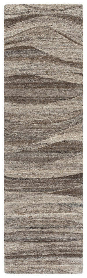 Safavieh Oakwood Hand‑Tufted Round Rug In Natural Grey — Wool‑Cotton Blend, Soft Durable Minimalist Centerpiece 6'-0" x 6'-0" OAK102A-6R