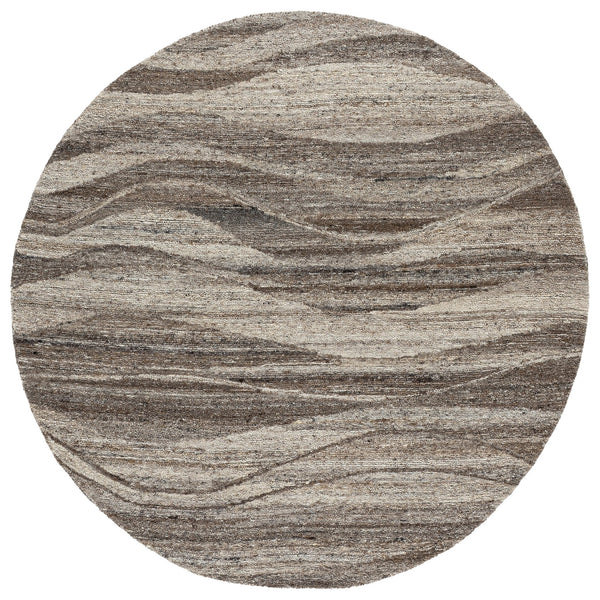 Safavieh Oakwood Hand-Tufted Natural Grey Wool-Cotton Rug — Low-Profile Minimalist Texture For Cozy Rooms 4'-0" x 6'-0" OAK102A-4