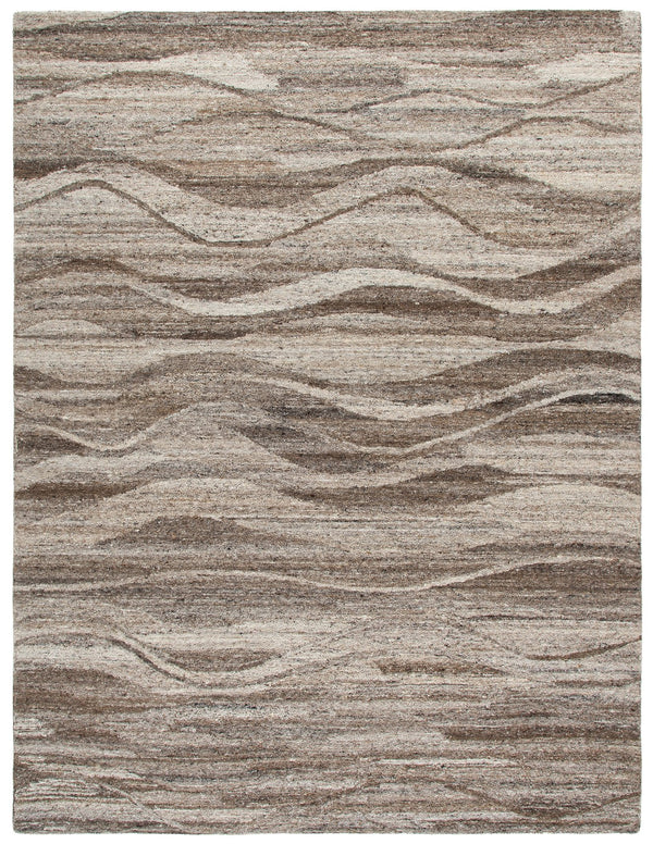 Safavieh Oakwood Hand-Tufted Natural Grey Wool-Cotton Rug — Low-Profile Minimalist Texture For Cozy Rooms 4'-0" x 6'-0" OAK102A-4