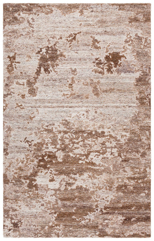 Safavieh Oakwood Hand-Tufted Natural Brown Area Rug — Wool-Cotton Low-Profile Pile, Durable & Versatile 6'-0" x 6'-0" OAK103A-6SQ