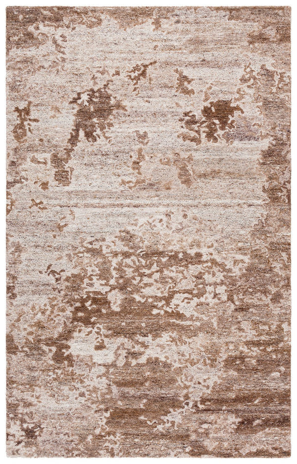 Safavieh Oakwood Hand-Tufted Natural Brown Area Rug — Wool-Cotton Low-Profile Pile, Durable & Versatile 6'-0" x 6'-0" OAK103A-6SQ