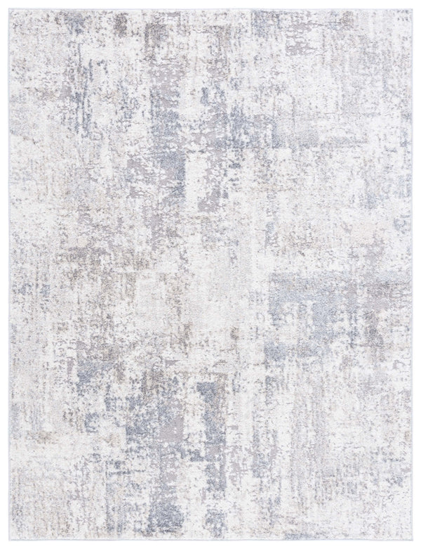 Safavieh Opal Ivory Grey Runner 2X7 Ft — Minimalist Power-Loomed Turkish Rug, Durable Soft Low Pile, Stain-Resistant OAL414A-27