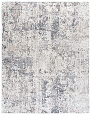 Safavieh Opal Ivory Grey Runner 2X7 Ft — Minimalist Power-Loomed Turkish Rug, Durable Soft Low Pile, Stain-Resistant OAL414A-27