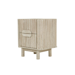 Lh Imports Oasis Nightstand - Durable Acacia Wood Design With Effortless Gliding Drawers & Neutral Finish Charm Beige Solid Acacia Wood,Mdf Acacia Veneer Oas002