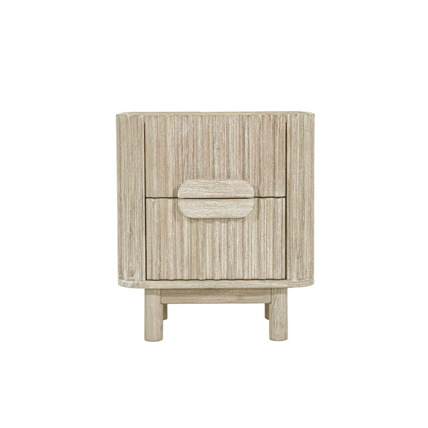 Lh Imports Oasis Nightstand - Durable Acacia Wood Design With Effortless Gliding Drawers & Neutral Finish Charm Beige Solid Acacia Wood,Mdf Acacia Veneer Oas002