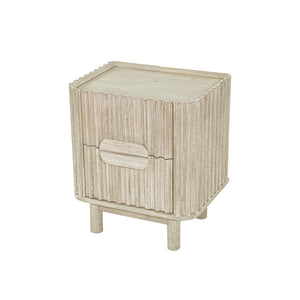 Lh Imports Oasis Nightstand - Durable Acacia Wood Design With Effortless Gliding Drawers & Neutral Finish Charm Beige Solid Acacia Wood,Mdf Acacia Veneer Oas002