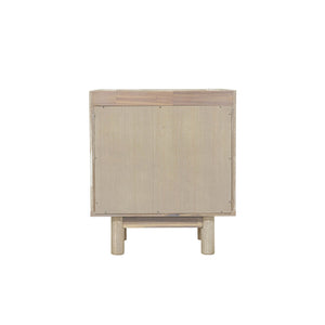 Lh Imports Oasis Nightstand - Durable Acacia Wood Design With Effortless Gliding Drawers & Neutral Finish Charm Beige Solid Acacia Wood,Mdf Acacia Veneer Oas002