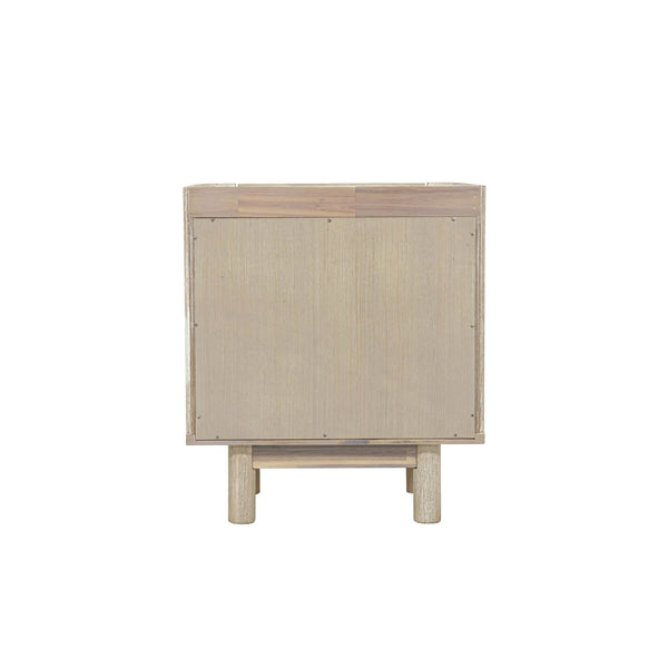 Lh Imports Oasis Nightstand - Durable Acacia Wood Design With Effortless Gliding Drawers & Neutral Finish Charm Beige Solid Acacia Wood,Mdf Acacia Veneer Oas002