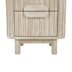 Lh Imports Oasis Nightstand - Durable Acacia Wood Design With Effortless Gliding Drawers & Neutral Finish Charm Beige Solid Acacia Wood,Mdf Acacia Veneer Oas002