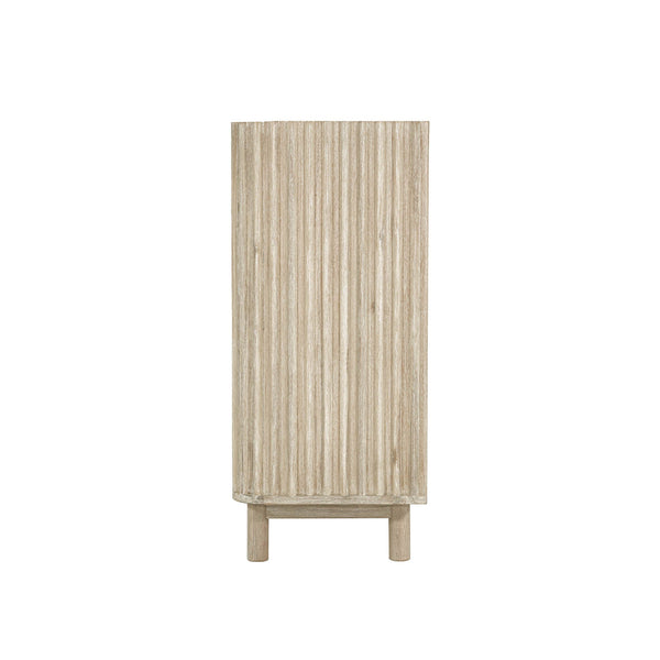 Lh Imports Oasis 4 Drawer Chest - Elegant Solid Acacia Wood Storage With Velvet-lined Luxury Top Drawers Beige Solid Acacia Wood,Mdf Acacia Veneer Oas004