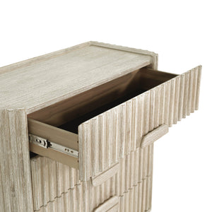 Lh Imports Oasis 4 Drawer Chest - Elegant Solid Acacia Wood Storage With Velvet-lined Luxury Top Drawers Beige Solid Acacia Wood,Mdf Acacia Veneer Oas004