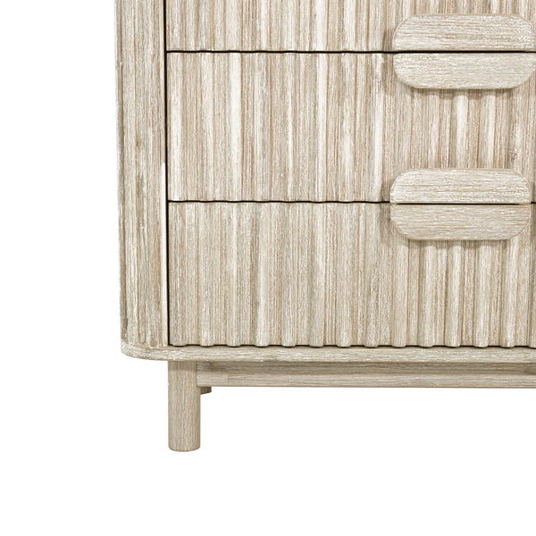 Lh Imports Oasis 4 Drawer Chest - Elegant Solid Acacia Wood Storage With Velvet-lined Luxury Top Drawers Beige Solid Acacia Wood,Mdf Acacia Veneer Oas004