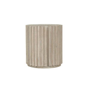 Lh Imports Oasis Side Table - Durable Acacia Wood Design With Storage, Perfect For Home Décor & Organization Beige Solid Acacia Wood,Mdf Acacia Veneer Oas005