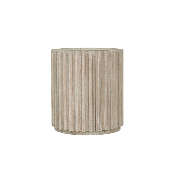 Lh Imports Oasis Side Table - Durable Acacia Wood Design With Storage, Perfect For Home Décor & Organization Beige Solid Acacia Wood,Mdf Acacia Veneer Oas005