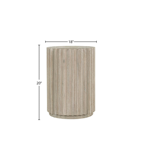 Lh Imports Oasis Side Table - Durable Acacia Wood Design With Storage, Perfect For Home Décor & Organization Beige Solid Acacia Wood,Mdf Acacia Veneer Oas005