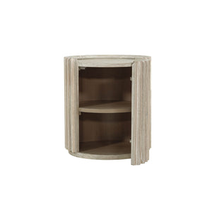 Lh Imports Oasis Side Table - Durable Acacia Wood Design With Storage, Perfect For Home Décor & Organization Beige Solid Acacia Wood,Mdf Acacia Veneer Oas005