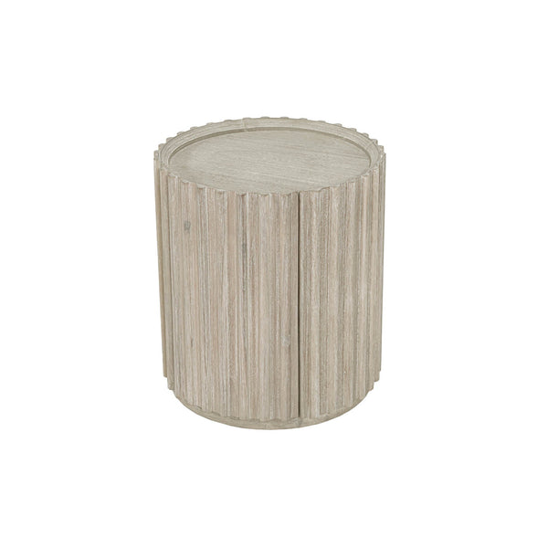Lh Imports Oasis Side Table - Durable Acacia Wood Design With Storage, Perfect For Home Décor & Organization Beige Solid Acacia Wood,Mdf Acacia Veneer Oas005