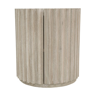 Lh Imports Oasis Side Table - Durable Acacia Wood Design With Storage, Perfect For Home Décor & Organization Beige Solid Acacia Wood,Mdf Acacia Veneer Oas005