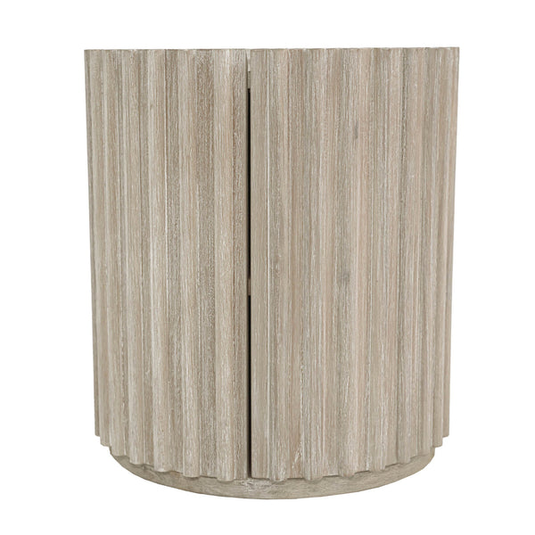 Lh Imports Oasis Side Table - Durable Acacia Wood Design With Storage, Perfect For Home Décor & Organization Beige Solid Acacia Wood,Mdf Acacia Veneer Oas005