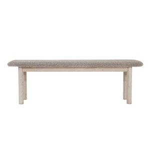 Lh Imports Oasis Bench - Oatmeal: Stylish Solid Acacia Wood Seat For Dining, Entryway, Or Bedroom Use Grey,Beige Solid Acacia Wood,Polyester,Acrylic,Pu Foam,Polyester Fiber Oas016-pg