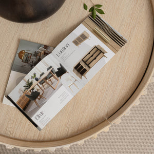 Lh Imports Oasis Coffee Table - Elegant Solid Acacia Wood With Fluted Detailing & Hidden Storage Solutions Beige Solid Acacia Wood,Mdf Acacia Veneer Oas032