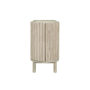 Lh Imports Oasis Sideboard - Durable Solid Acacia Wood With Fluted Detailing & Unique Corner Cupboards For Storage Beige Solid Acacia Wood,Mdf Acacia Veneer Oas04b