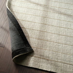 Jaipur Living Oxford By Barclay Butera Highgate Obb02 Handwoven Handmade 60% Polyester 40% Wool Mid-century Modern Stripes Indoor Rug Ivory, Tan 60% Polyester 40% Wool, 45%Co39%Po10%Vis6%Ac Rug158252