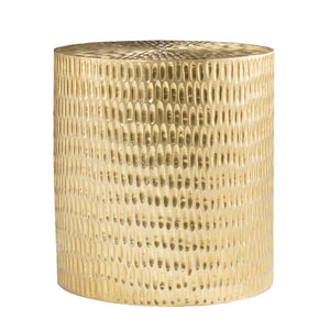 Safavieh Doylin Handcrafted Mango Wood Round Side Table With Brass Cladding For Modern Interiors OC1097506