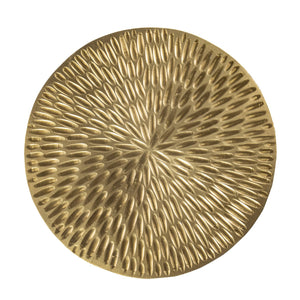 Safavieh Doylin Handcrafted Mango Wood Round Side Table With Brass Cladding For Modern Interiors OC1097506