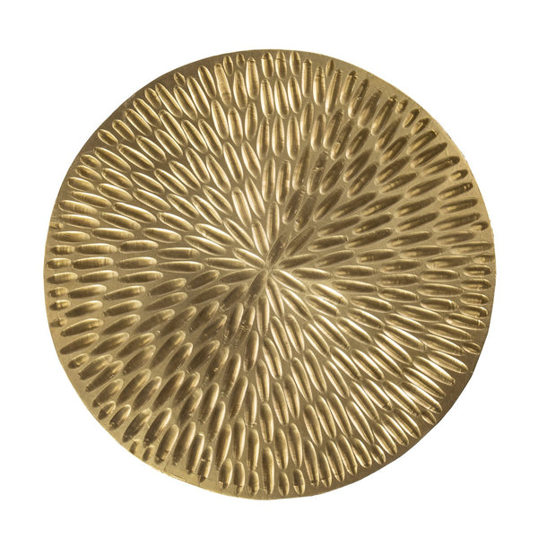 Safavieh Doylin Handcrafted Mango Wood Round Side Table With Brass Cladding For Modern Interiors OC1097506