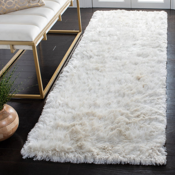 Safavieh Ocean Hand-tufted Shag Rug - Luxurious Ivory Comfort With 2.5-inch Pile Height For Elegant Spaces Ivory Polyester And Cotton Ocg101a-2
