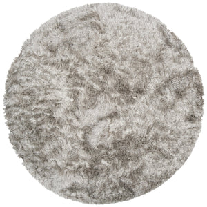 Safavieh Ocean Hand-tufted Shag Rug - Luxurious Ivory Comfort With 2.5-inch Pile Height For Elegant Spaces Light Grey Polyester And Cotton Ocg101f-3